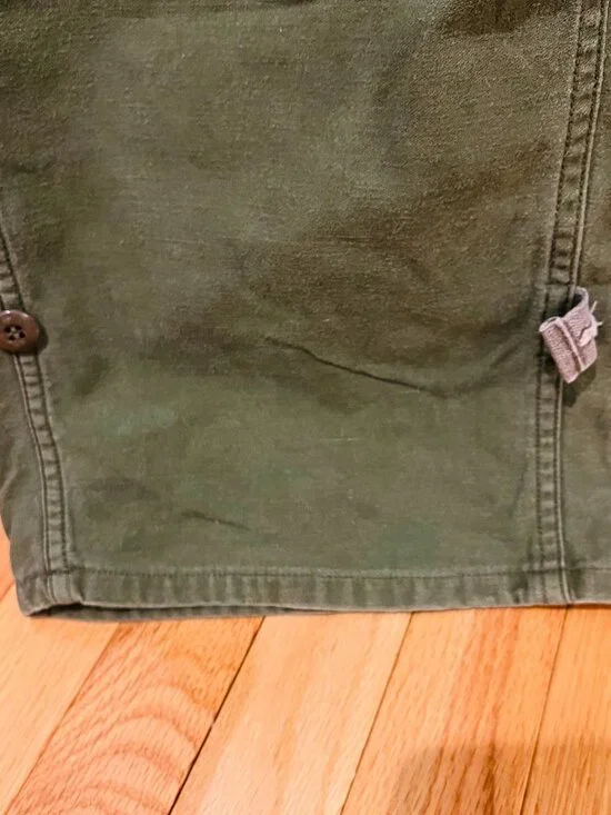 vintage US Military Type I OG-107 sateen coveralls made from olive green cotton - Picture 5 of 16